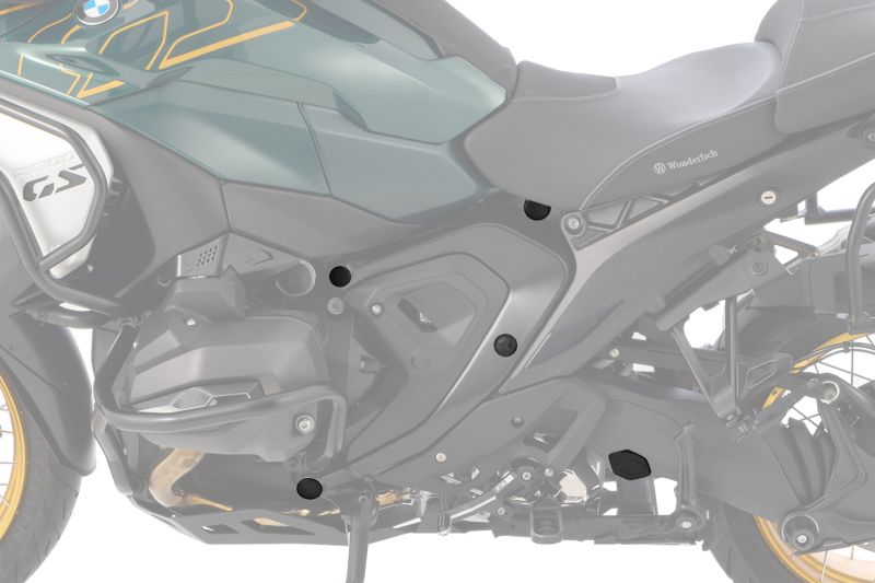 Wunderlich Frame caps 8-piece R 1300 GS (Adventure) - Set - black