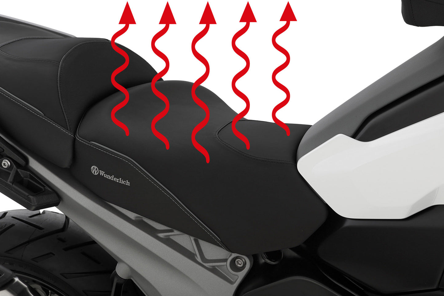 Wunderlich AKTIVKOMFORT rider seat - with seat heating Smart Plug & Play R 1300 GS - high - black