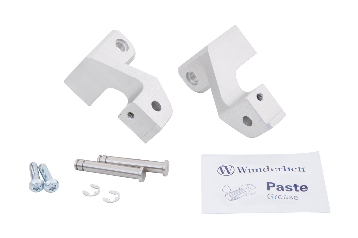 Wunderlich passenger footrest lowering kit - silver