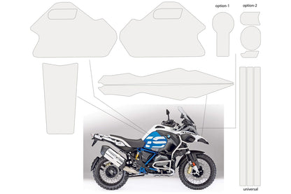 Complete paint protection set PremiumShield R 1250 GS Adventure - clear