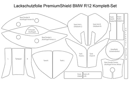 Complete paint protection set PremiumShield - clear