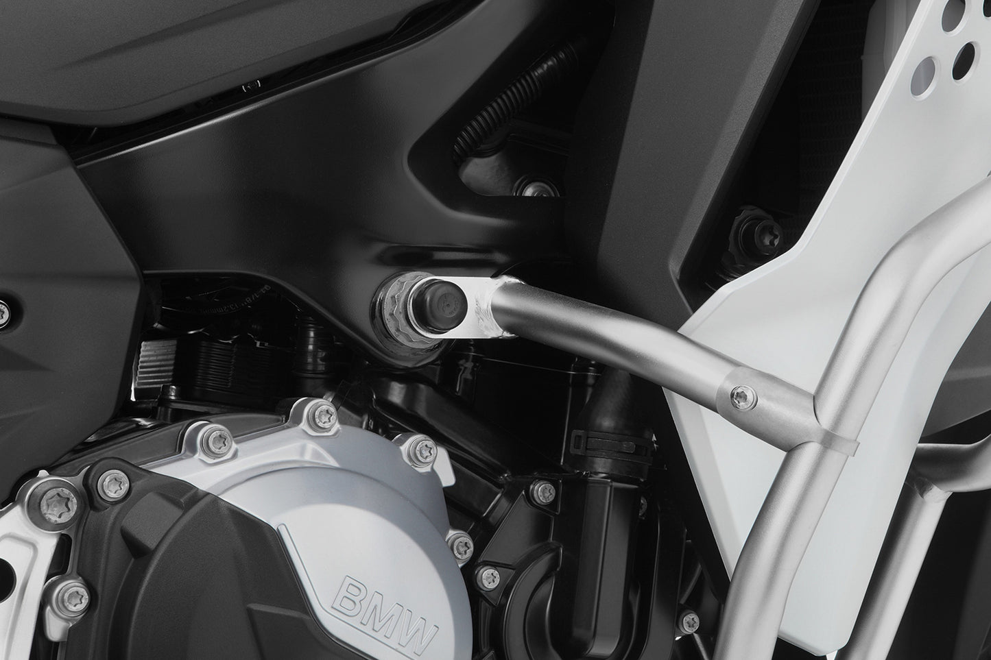 Wunderlich Reinforcement Bar for Original Engine Guard F 900 GS Adventure - stainless steel