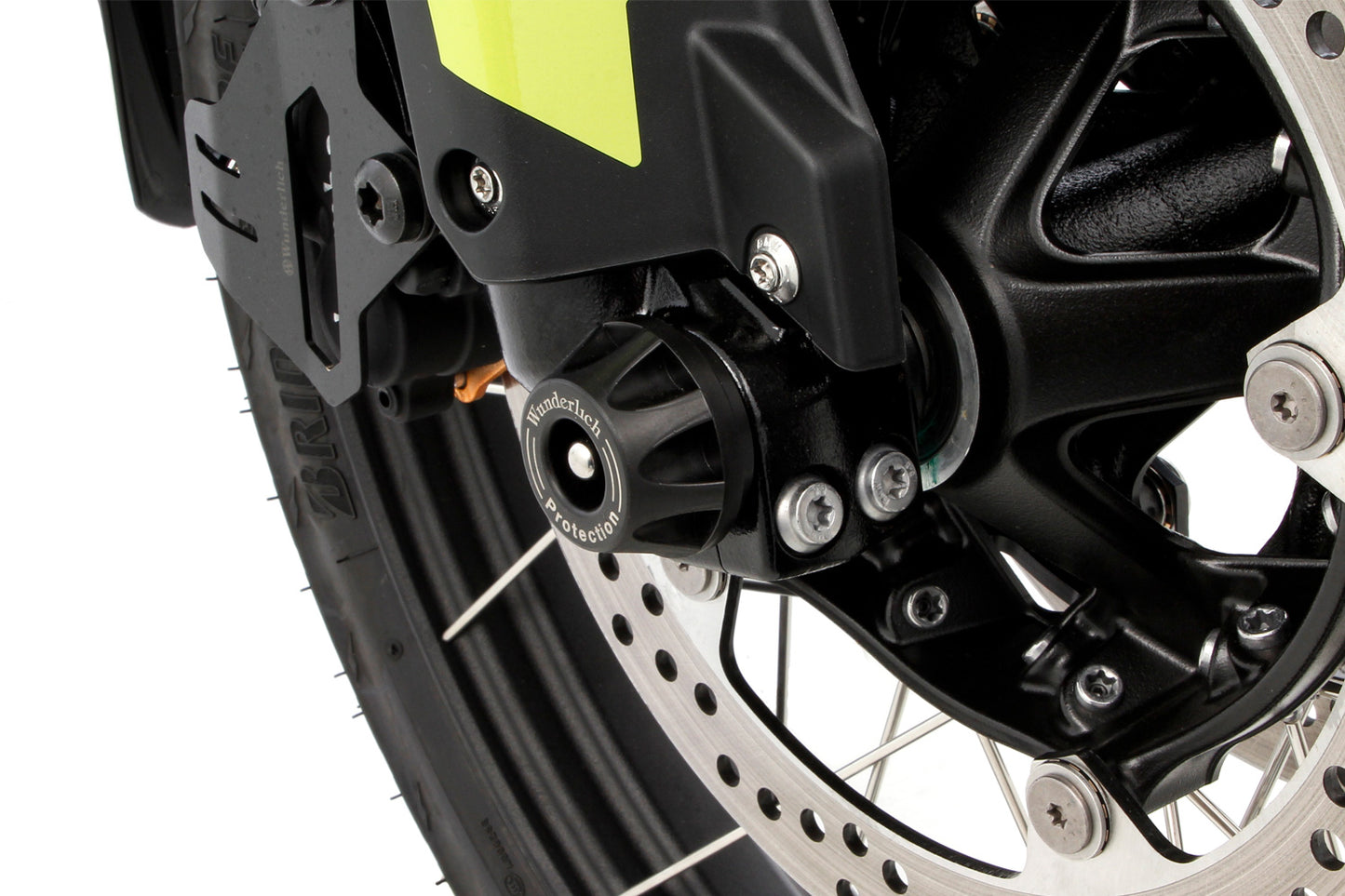 Wunderlich Axle protection pads DOUBLESHOCK F 900 GS - front - black