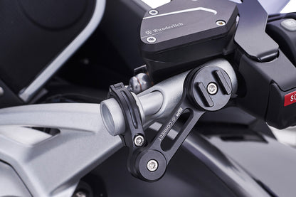 Wunderlich adapter for SP-Connect on stub handlebars - silver